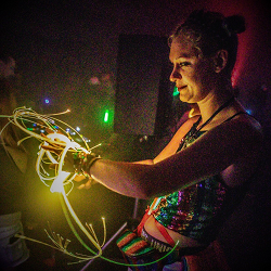 Ashley Marie with a Pixel Whip Photo Credit: Hazin