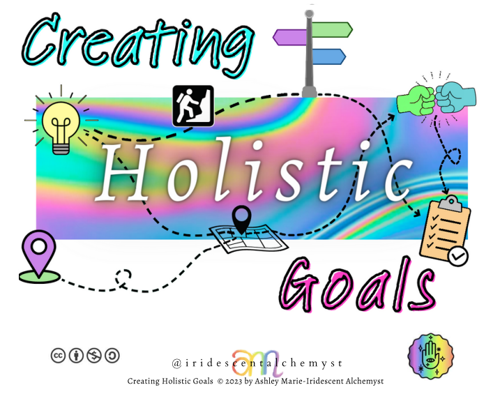Creating Holistic Goals course cover image by Ashley Marie, MSN- Iridescent Alchemyst