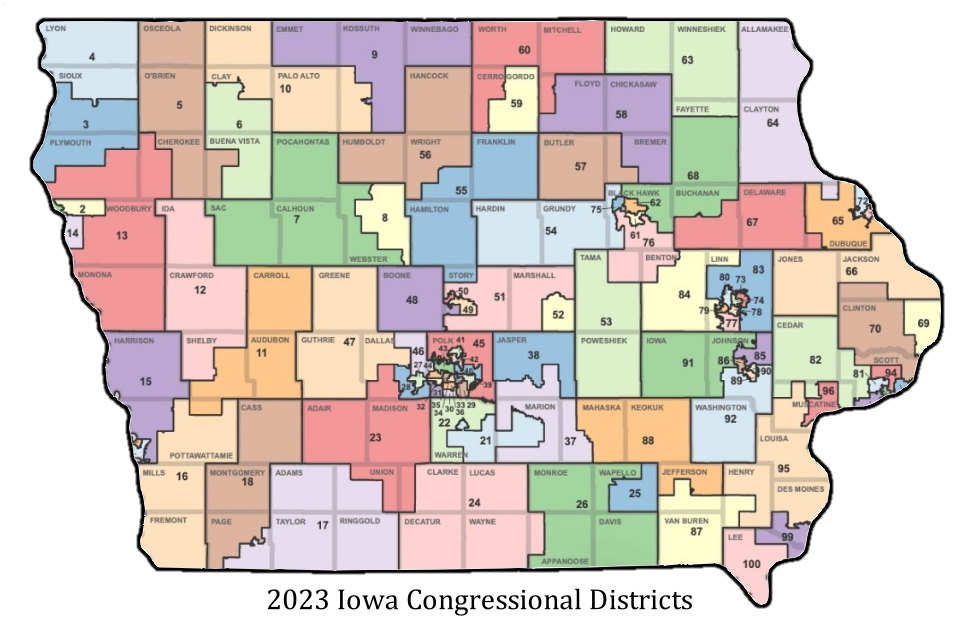 2023 Iowa Congressional Districts