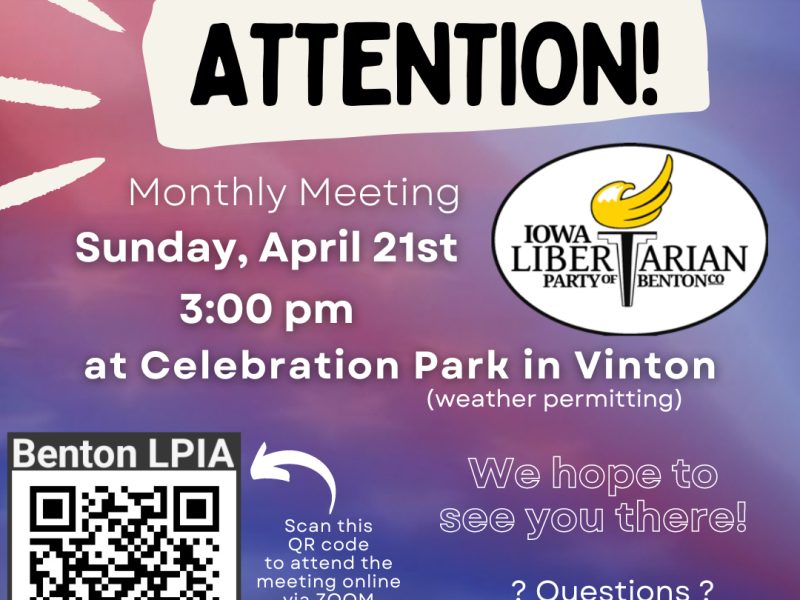 Benton County April Monthly Meeting